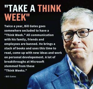 Bill gates think week statement